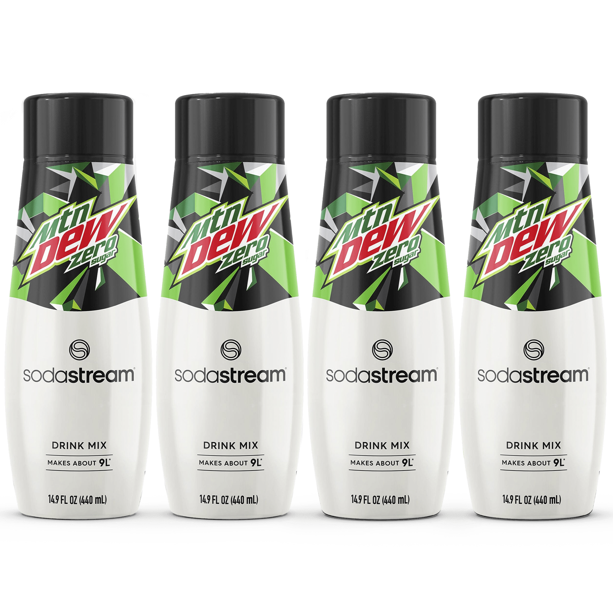 Sodastream MTN DEW? Zero Sugar Drink Mix 4 Pack 440ml