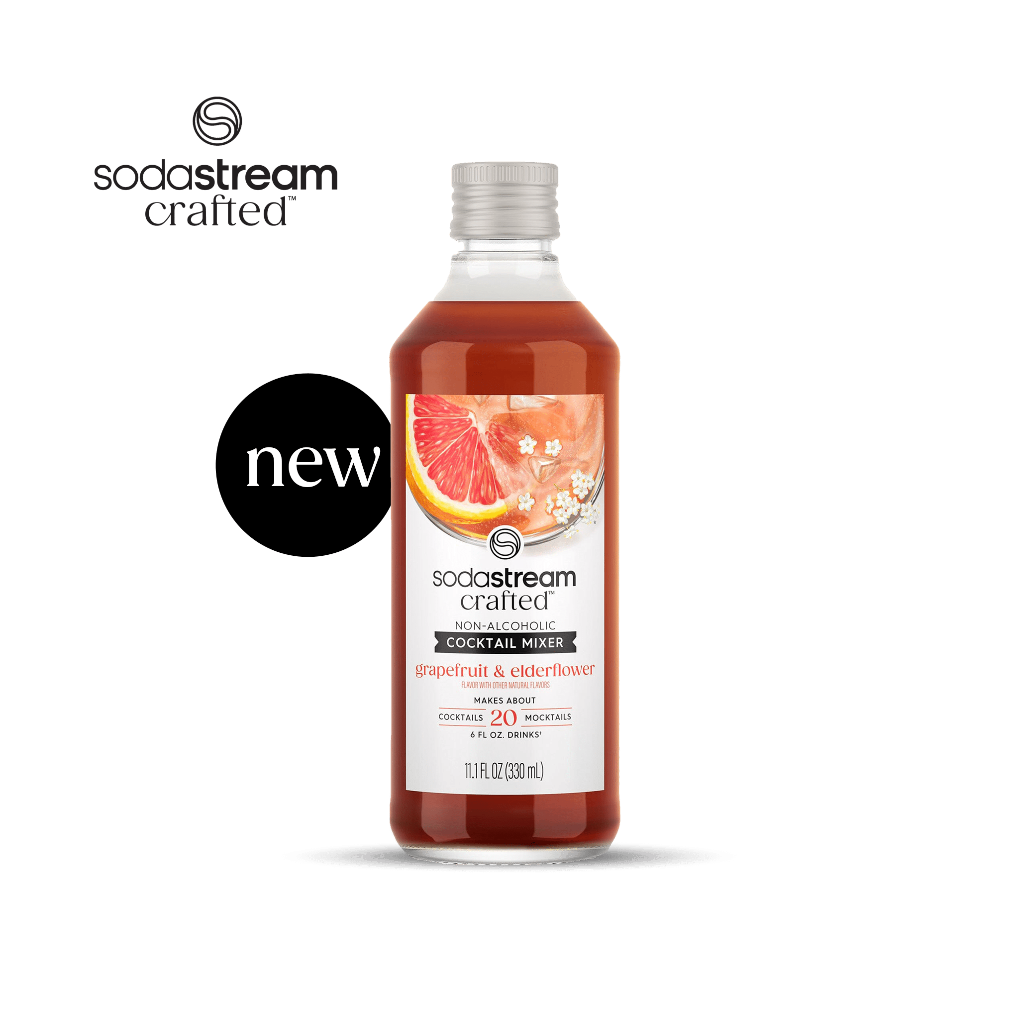Sodastream Crafted Mixers? Grapefruit & Elderflower Cocktail Mixer 330ml